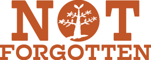NOT FORGOTTEN LOGO ORANGE